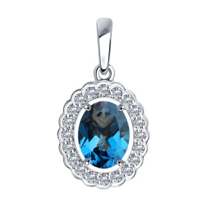 Подвеска из золота с полудрагоценными вставками