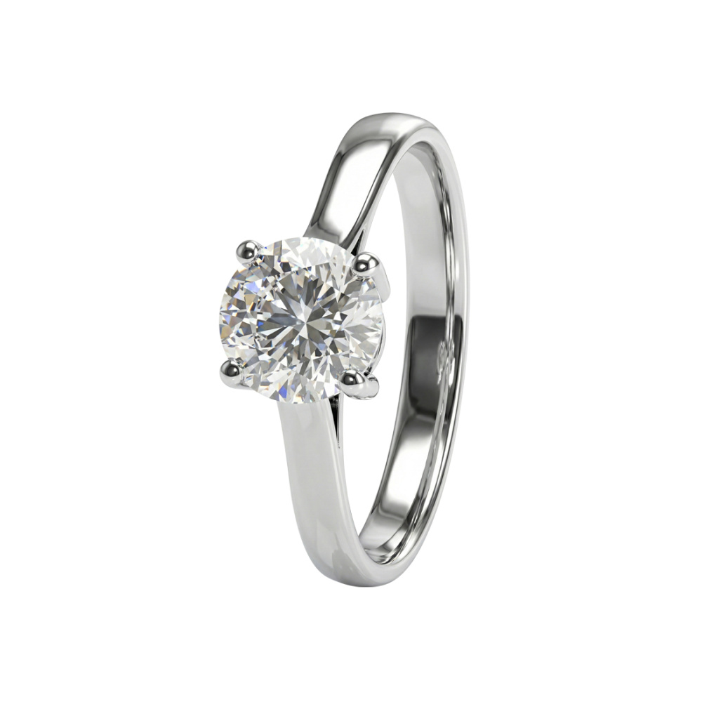 Кольцо из золота с бриллиантами выращенными