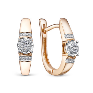 Серьги из золота с бриллиантами