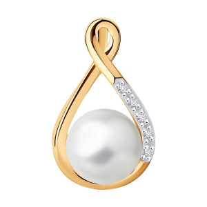 Подвеска из золота с полудрагоценными вставками