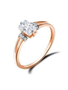 Кольцо из золочённого серебра