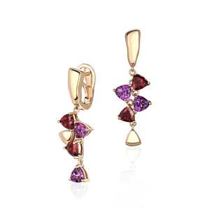 Серьги из золота Premium