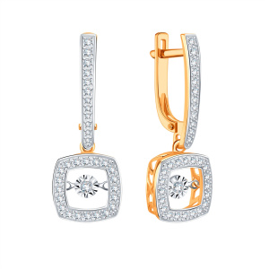 Серьги из золота с бриллиантами