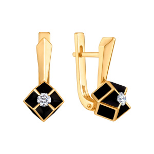 Серьги из золота Premium