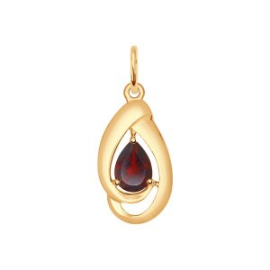 Подвеска из золота с полудрагоценными вставками