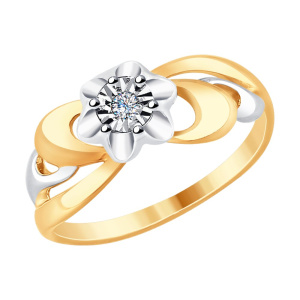 Кольцо из золота с бриллиантами