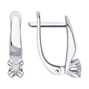 Серьги из золота с бриллиантами