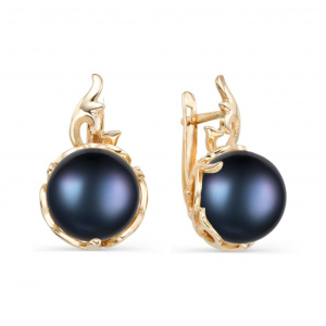 Серьги из золота с полудрагоценными вставками