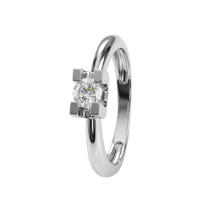 Кольцо из золота с бриллиантами выращенными