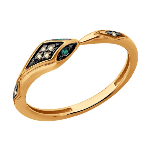 Кольцо из золота с бриллиантами