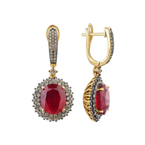 Серьги из золота Premium