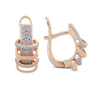 Серьги из золота с бриллиантами