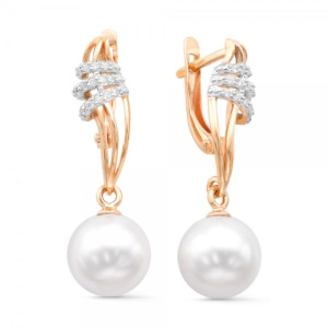 Серьги из золота с полудрагоценными вставками