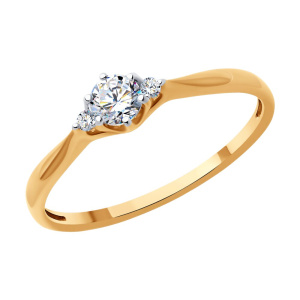 Кольцо из золота с бриллиантами