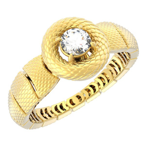 Кольцо из золота Premium