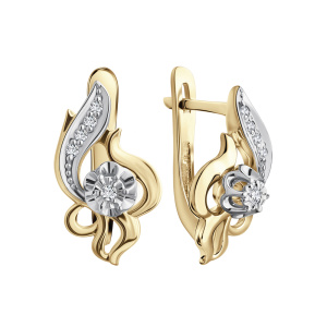 Серьги из золота с бриллиантами