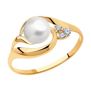 Кольцо из золота с полудрагоценными вставками