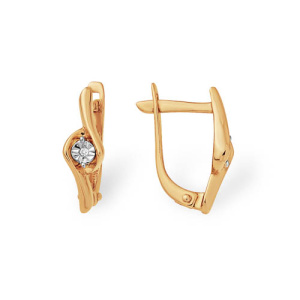 Серьги из золота с бриллиантами