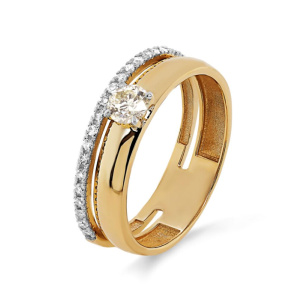 Кольцо из золота с бриллиантами