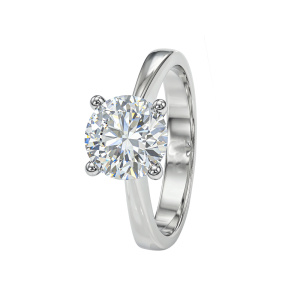 Кольцо из золота с бриллиантами выращенными