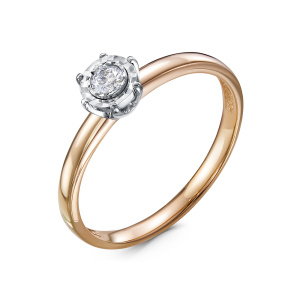 Кольцо из золота с бриллиантами