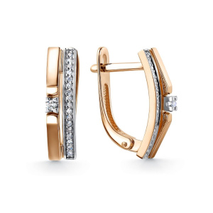 Серьги из золота с бриллиантами