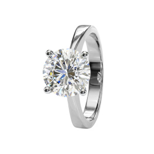 Кольцо из золота с бриллиантами выращенными