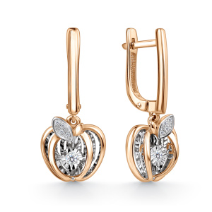 Серьги из золота с бриллиантами