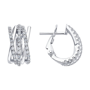 Серьги из золота с бриллиантами