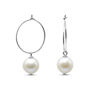 Серьги из серебра с полудрагоценными вставками