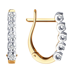 Серьги из золота с бриллиантами