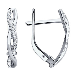 Серьги из золота с бриллиантами