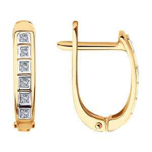 Серьги из золота с бриллиантами