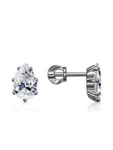 Серьги из белого золота