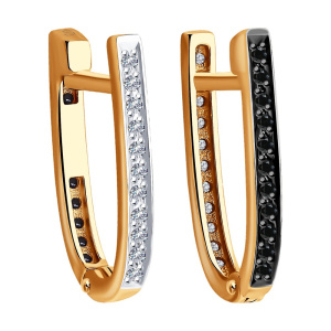 Серьги из золота с бриллиантами