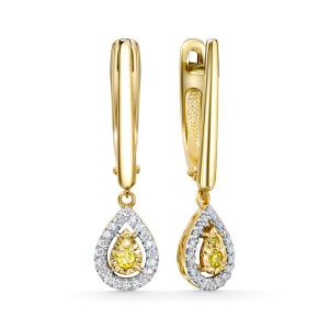 Серьги из золота Premium