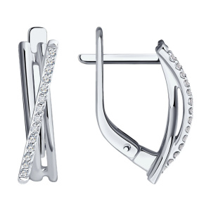 Серьги из золота с бриллиантами