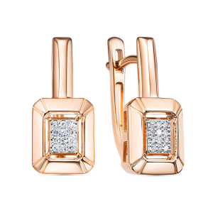 Серьги из золота с бриллиантами