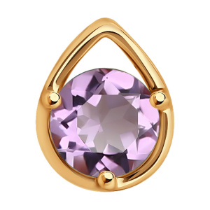 Подвеска из золота с полудрагоценными вставками