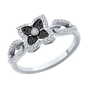 Кольцо из золота с бриллиантами