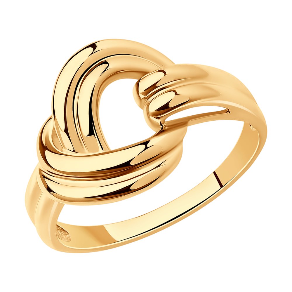 Кольцо из золочённого серебра