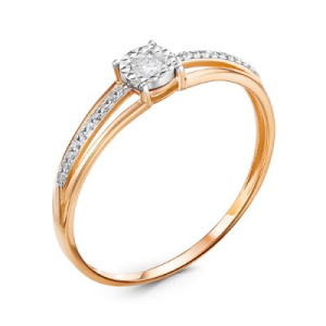 Кольцо из золота с бриллиантами