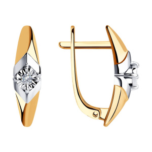 Серьги из золота с бриллиантами