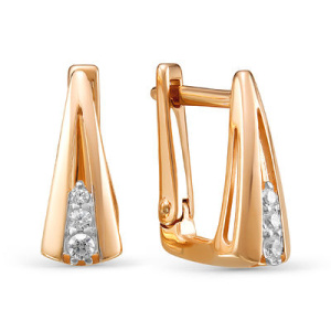 Серьги из золота с бриллиантами