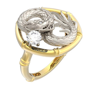 Кольцо из золота Premium