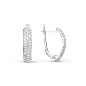 Серьги из белого золота