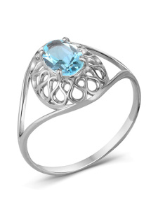 Кольцо из серебра с полудрагоценными вставками