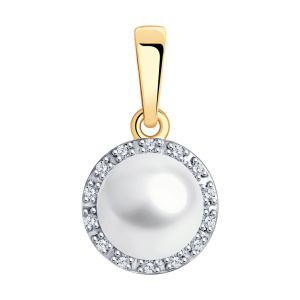 Подвеска из золота с полудрагоценными вставками