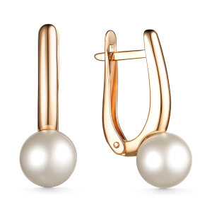 Серьги из золота с полудрагоценными вставками