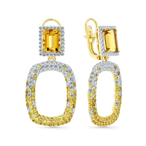 Серьги из золота Premium